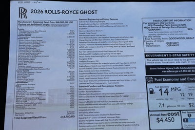 2026 Rolls-Royce Ghost Sedan