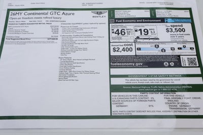 2026 Bentley Azure Base