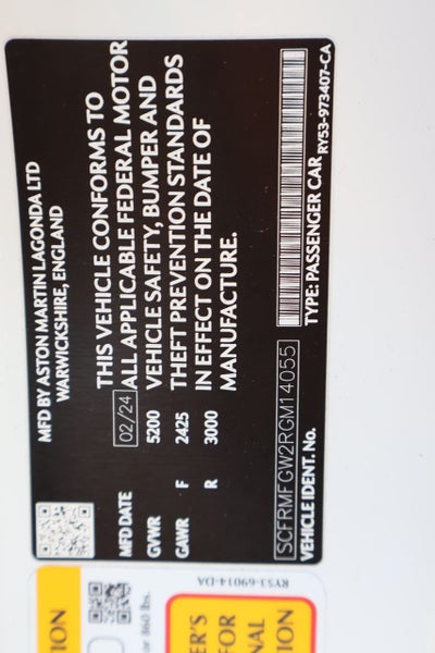 2024 Aston Martin DB12 Volante