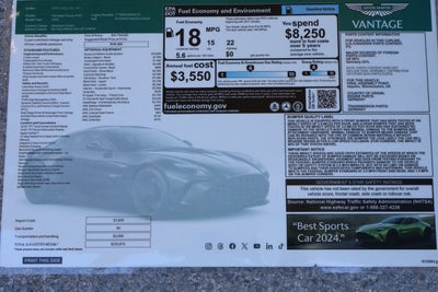 2025 Aston Martin Vantage Coupe