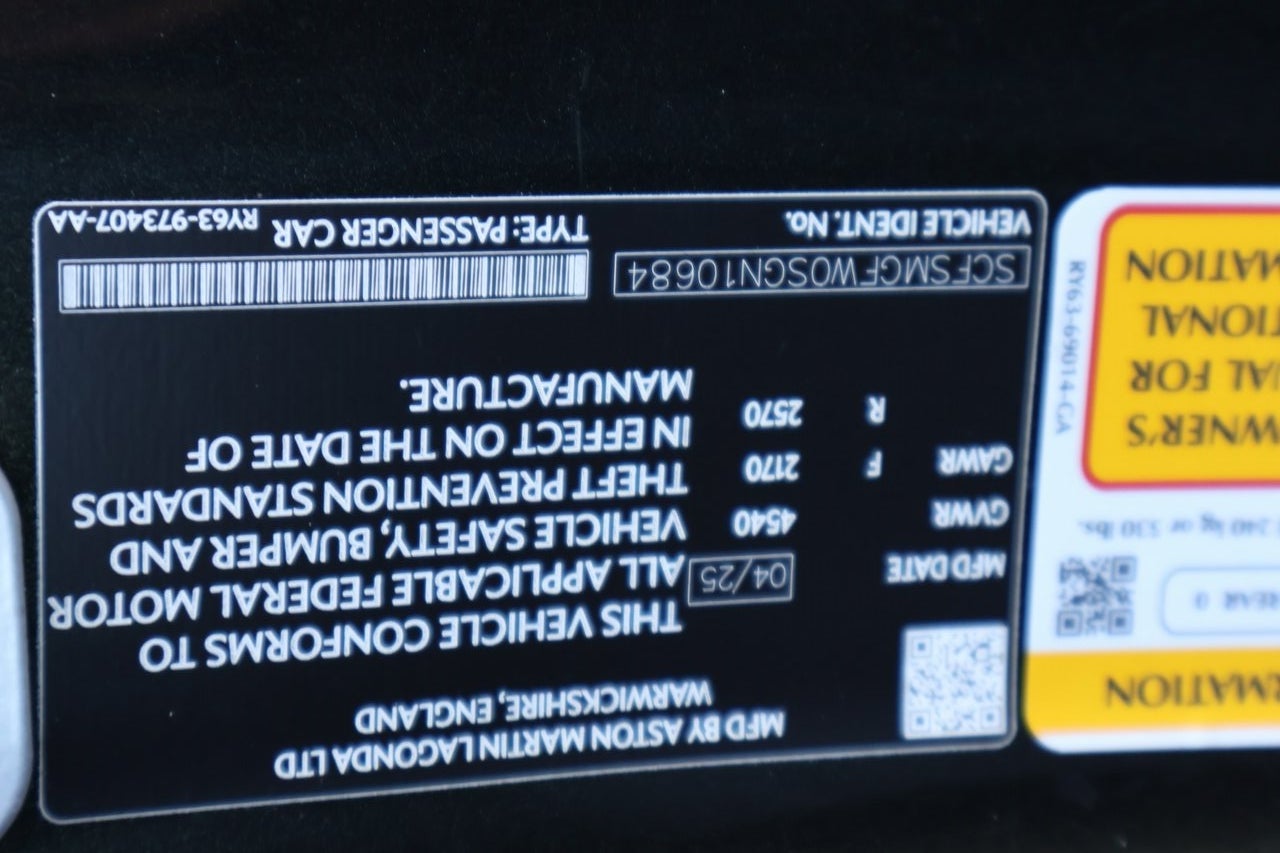 2025 Aston Martin Vantage Coupe