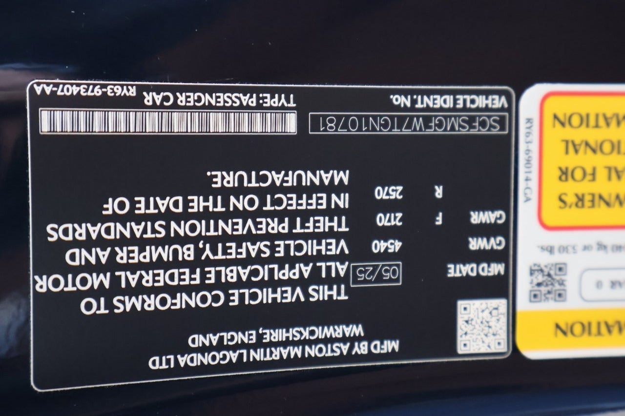 2026 Aston Martin Vantage Coupe