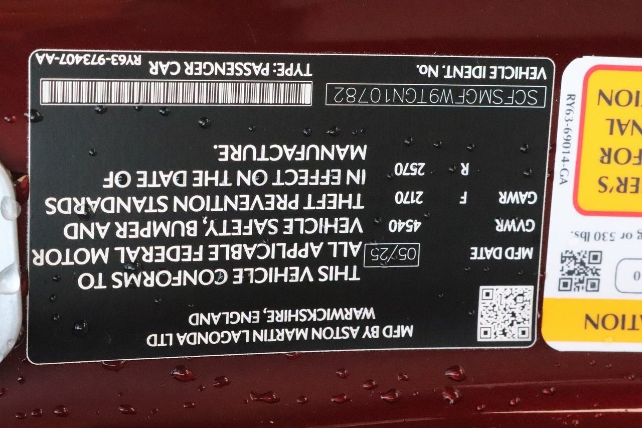 2026 Aston Martin Vantage Coupe