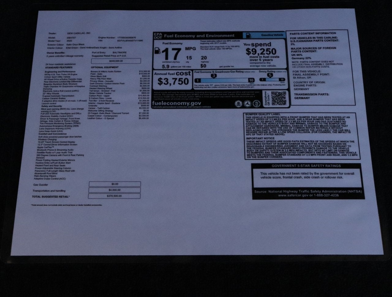 2025 Aston Martin DBX 707