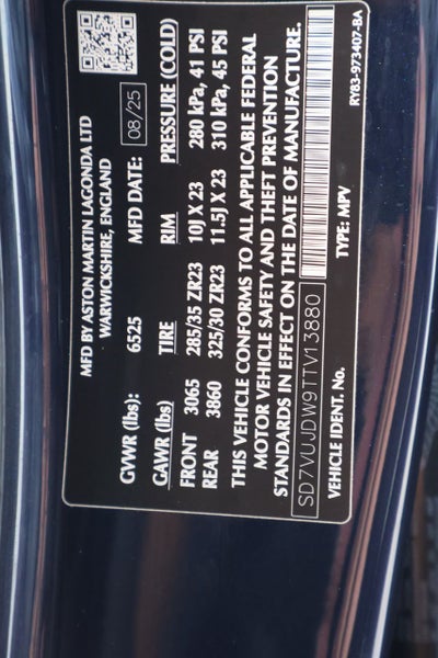 2026 Aston Martin DBX 707