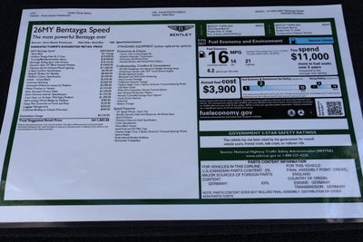 2026 Bentley Bentayga Speed