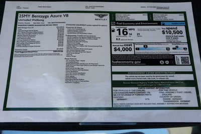 2025 Bentley Bentayga Azure V8