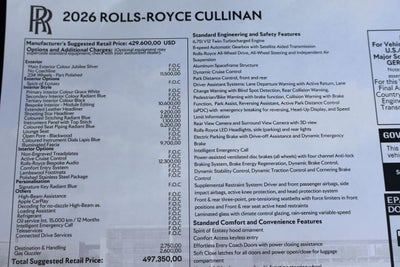 2026 Rolls-Royce Cullinan Sport Utility