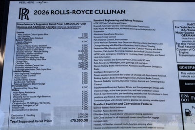 2026 Rolls-Royce Cullinan 