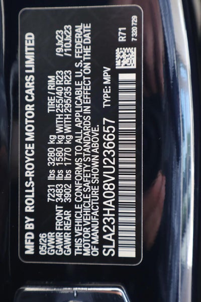 2027 Rolls-Royce Cullinan Sport Utility