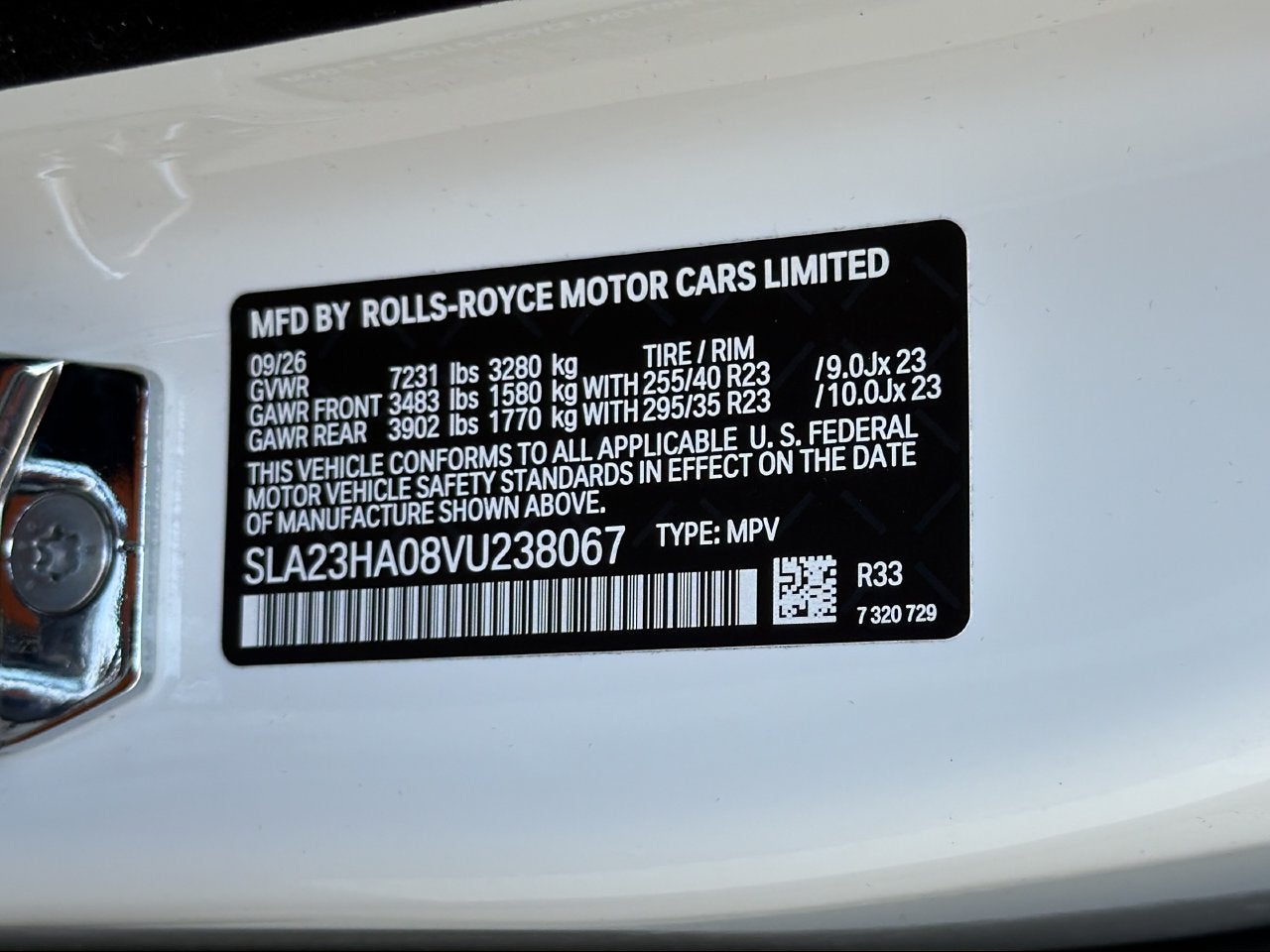 2027 Rolls-Royce Cullinan Sport Utility