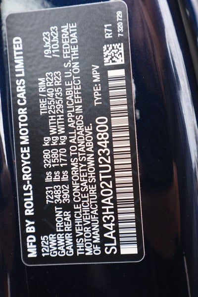 2026 Rolls-Royce Cullinan Black Badge