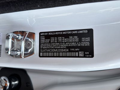 2021 Rolls-Royce Cullinan Sport Utility