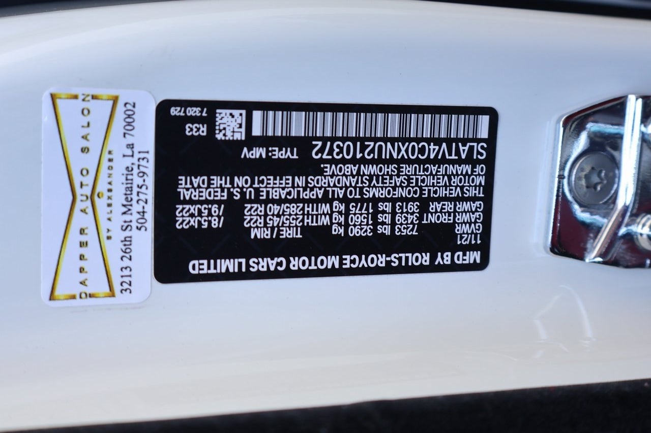 2022 Rolls-Royce Cullinan Sport Utility