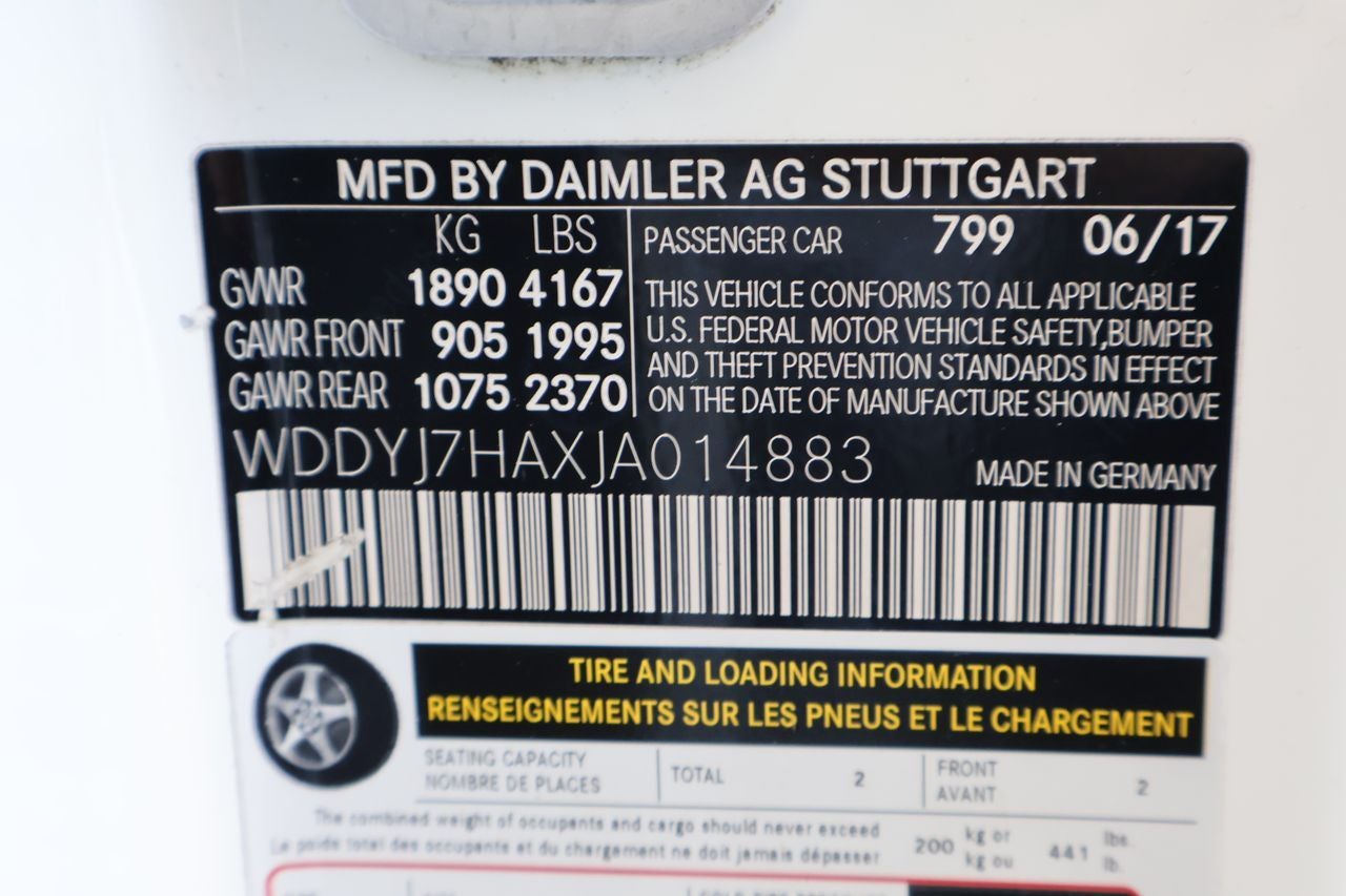 2018 Mercedes-Benz AMG® GT Base