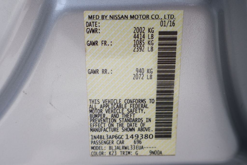 2016 Nissan Altima 3.5 SL