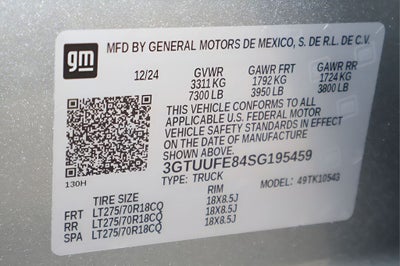 2025 GMC Sierra 1500 AT4X