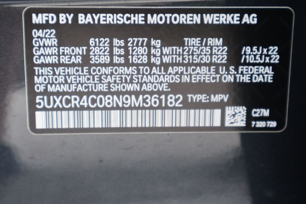 2022 BMW X5 sDrive40i