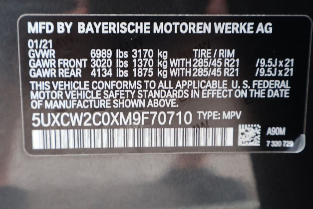 2021 BMW X7 xDrive40i
