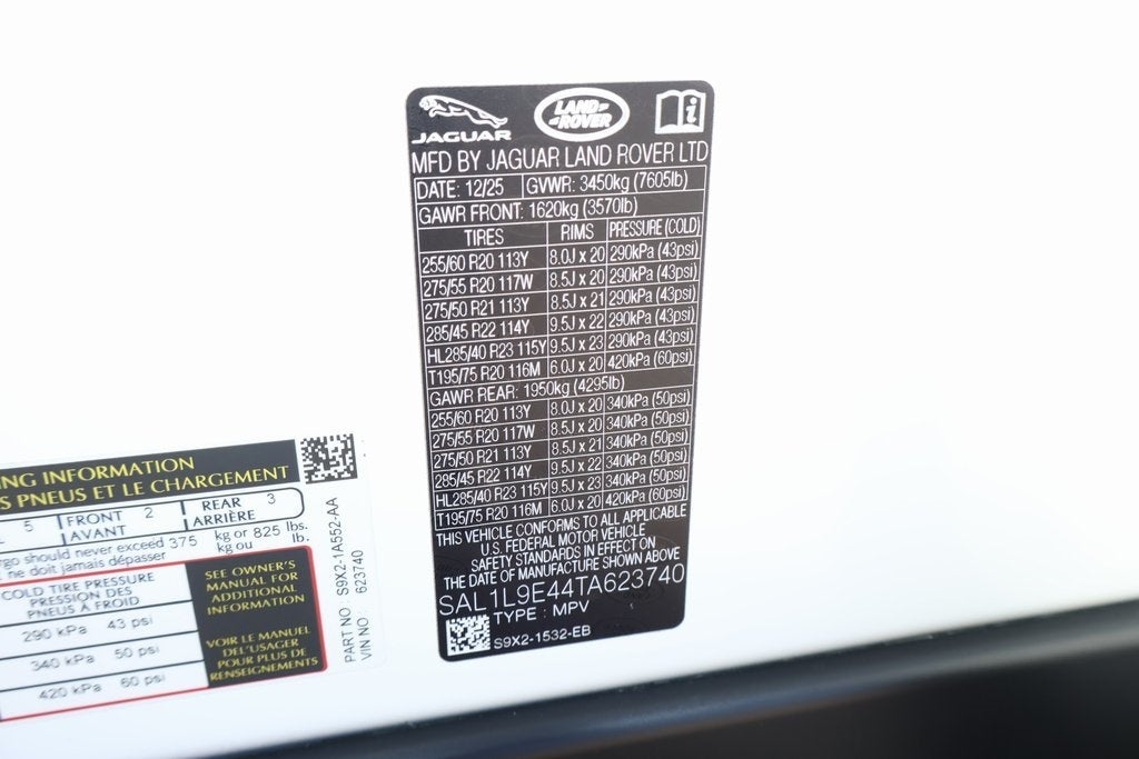 2026 Land Rover Range Rover Sport Plug-in Hybrid Dynamic SE