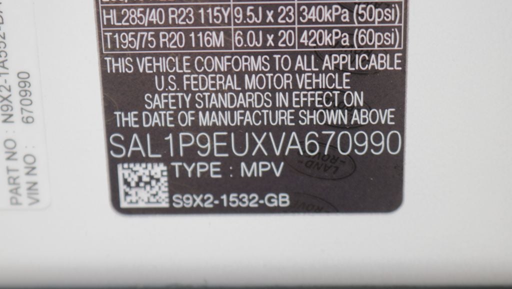 2027 Land Rover Range Rover Sport SE