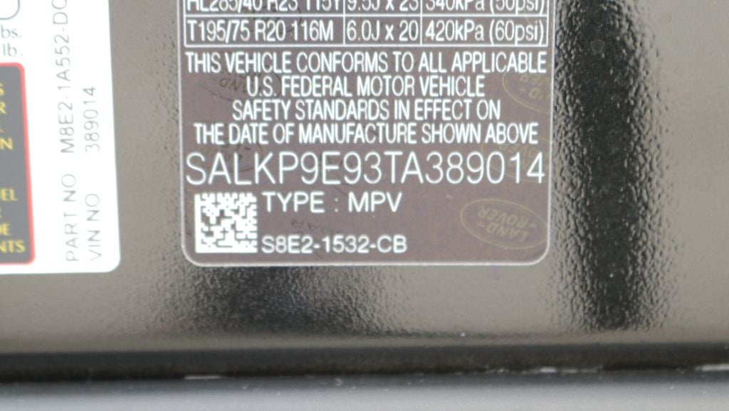 2026 Land Rover Range Rover SE