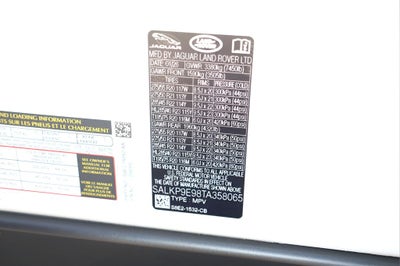 2026 Land Rover Range Rover SE