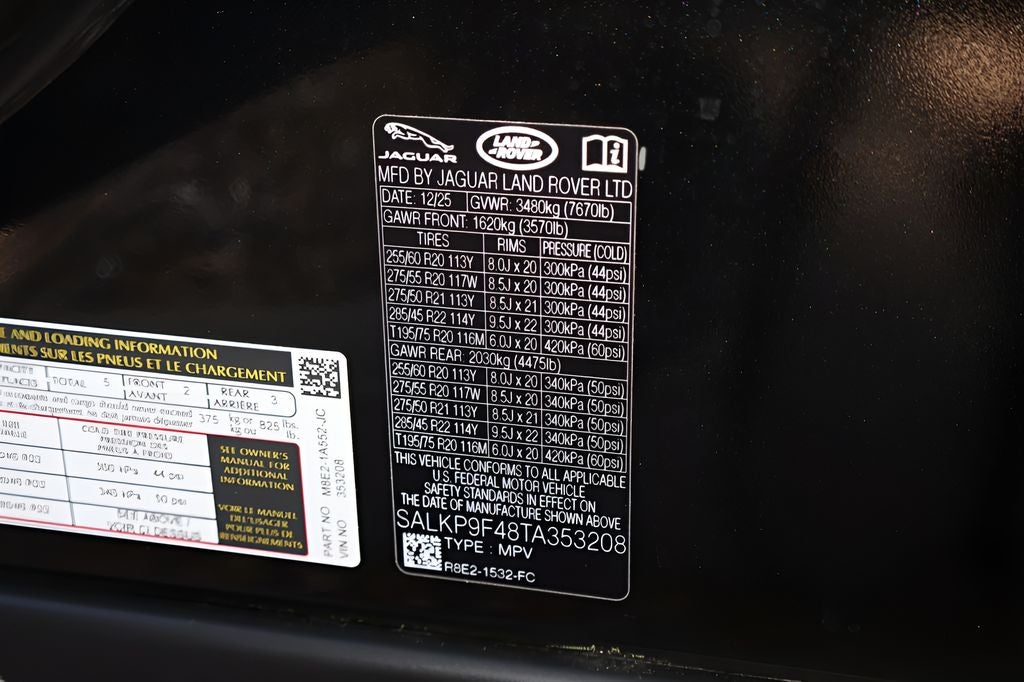 2026 Land Rover Range Rover Plug-In Hybrid SE