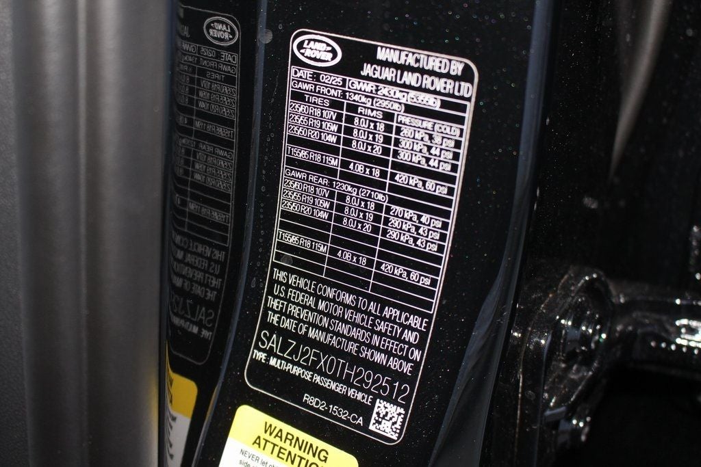 2026 Land Rover Range Rover Evoque S