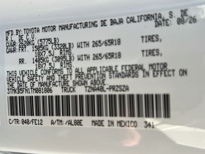 2026 Toyota Tacoma TRD Sport