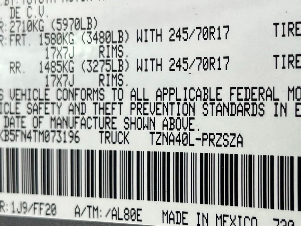 2026 Toyota Tacoma SR5