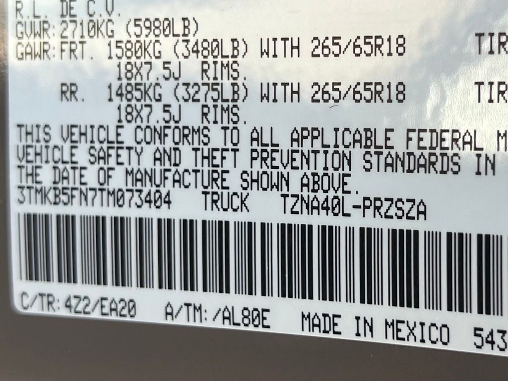 2026 Toyota Tacoma TRD Sport