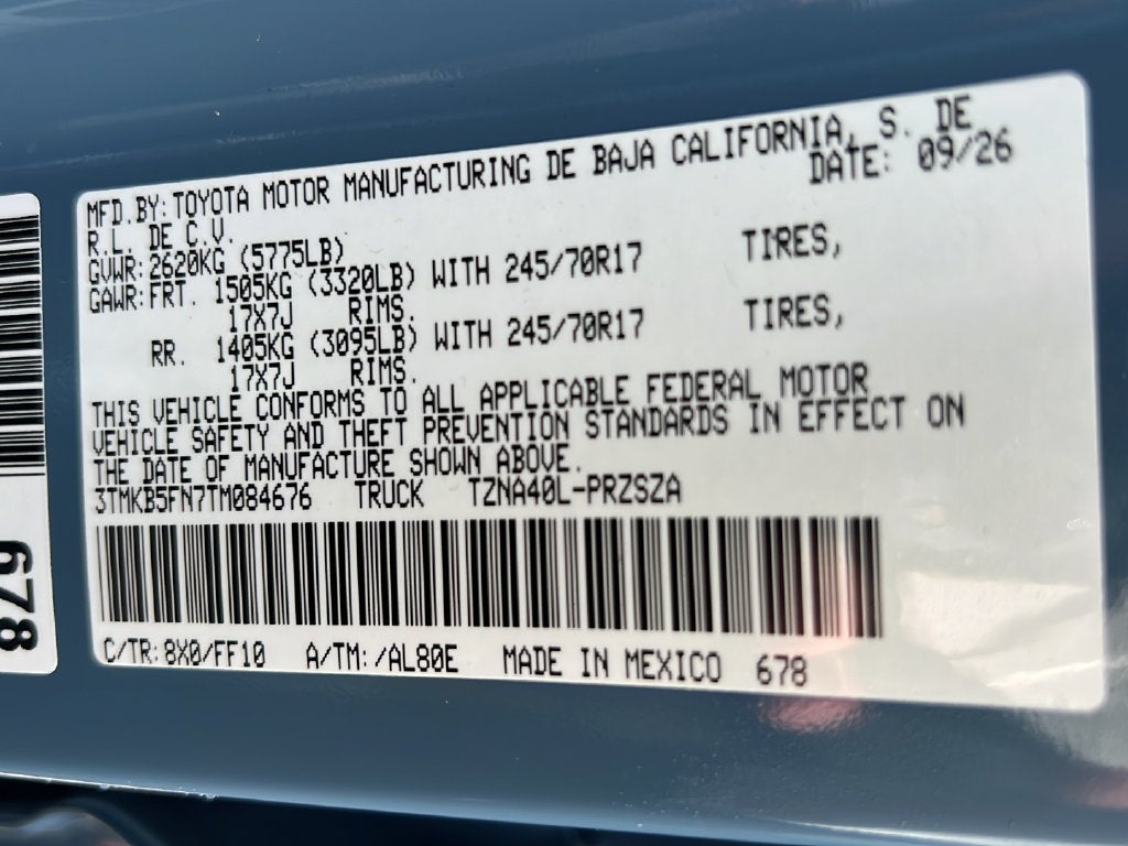 2026 Toyota Tacoma SR5