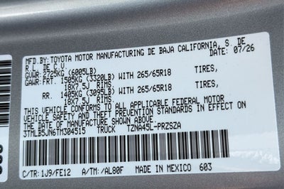 2026 Toyota Tacoma TRD Sport