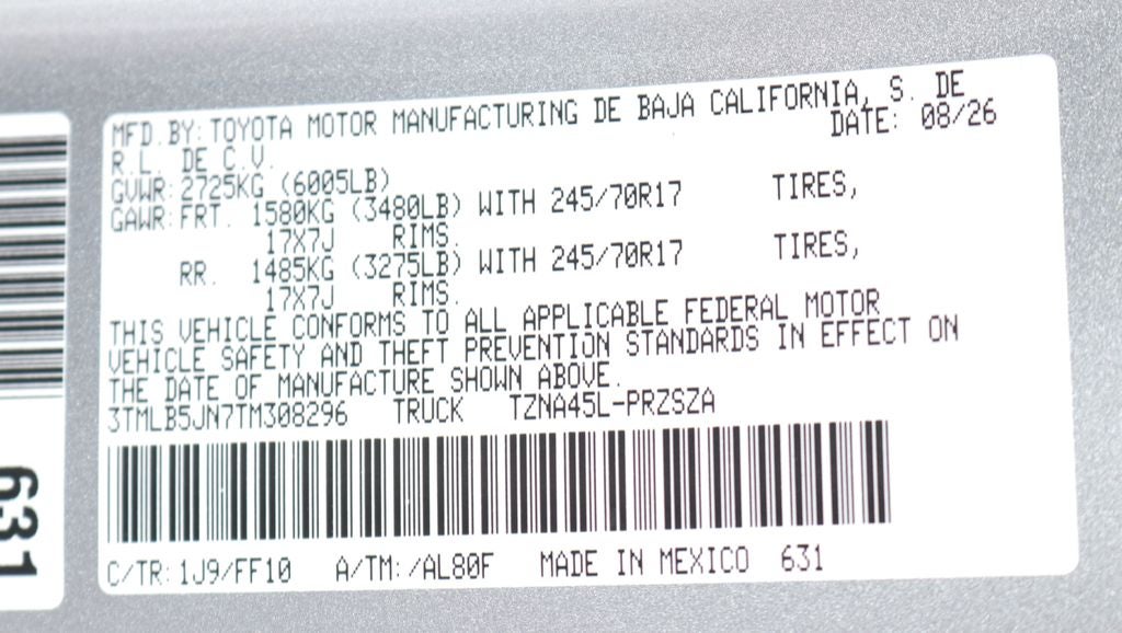 2026 Toyota Tacoma SR5