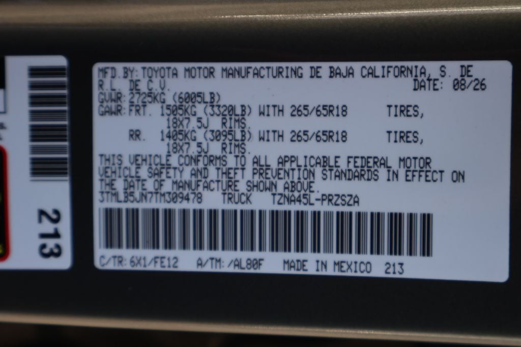 2026 Toyota Tacoma TRD Sport