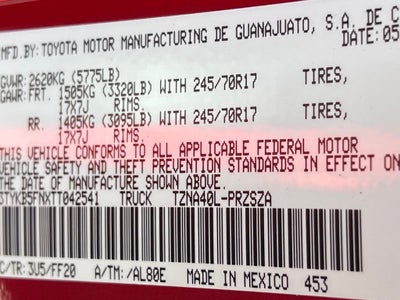 2026 Toyota Tacoma SR5