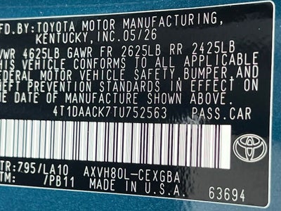 2026 Toyota Camry XLE
