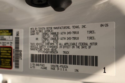 2026 Toyota Tundra SR
