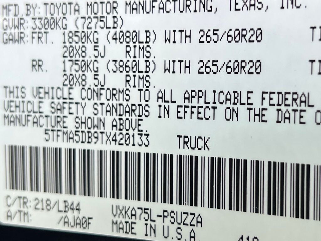 2026 Toyota Tundra 1794 Edition