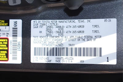 2026 Toyota Tundra Platinum