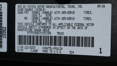 2026 Toyota Tundra i-FORCE MAX Tundra TRD Pro