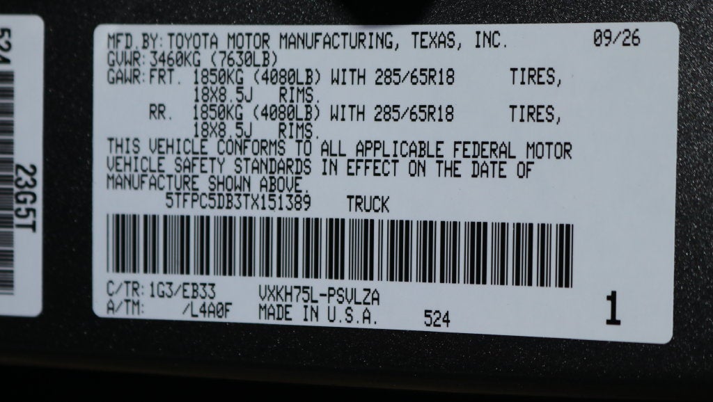 2026 Toyota Tundra i-FORCE MAX Tundra TRD Pro