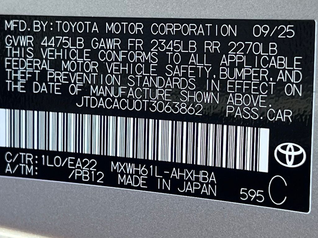 2026 Toyota Prius Plug-in Hybrid XSE Premium