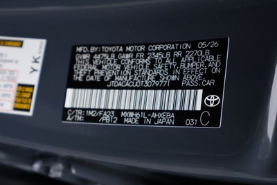 2026 Toyota Prius Plug-in Hybrid SE