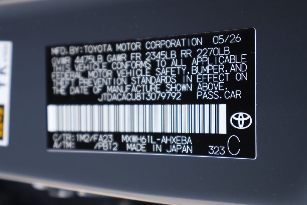 2026 Toyota Prius Plug-in Hybrid SE