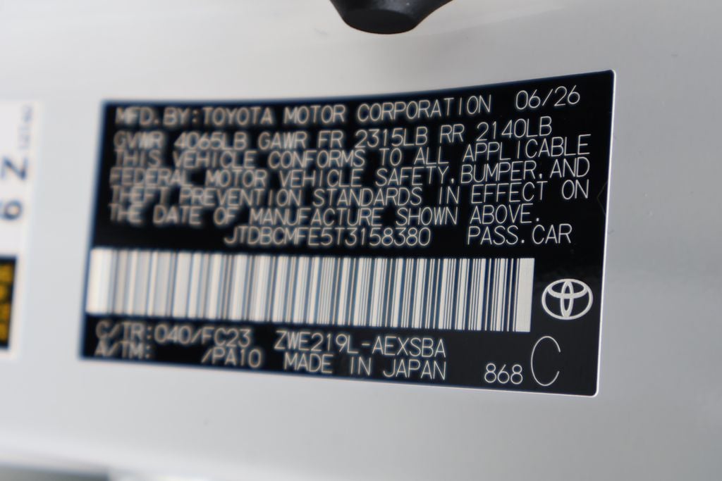 2026 Toyota Corolla Hybrid SE