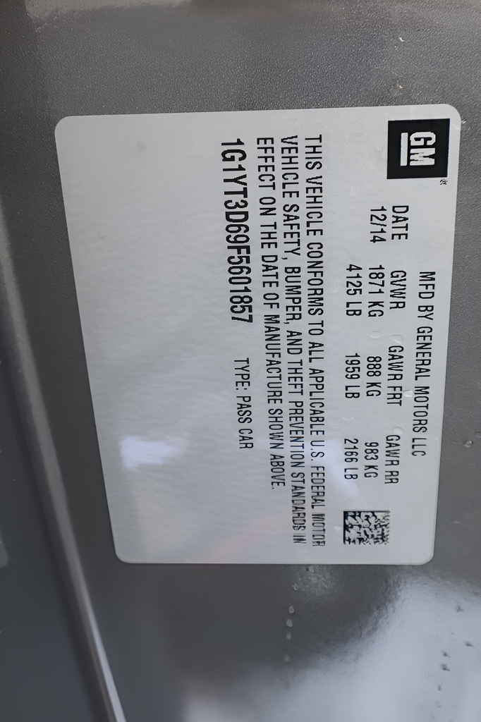 2015 Chevrolet Corvette Z06 3LZ