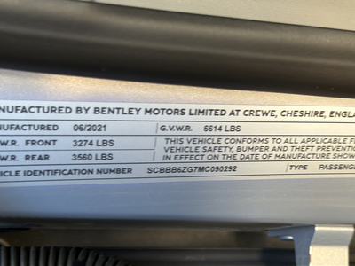 2021 Bentley Flying Spur W12