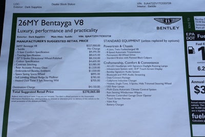 2026 Bentley Bentayga V8